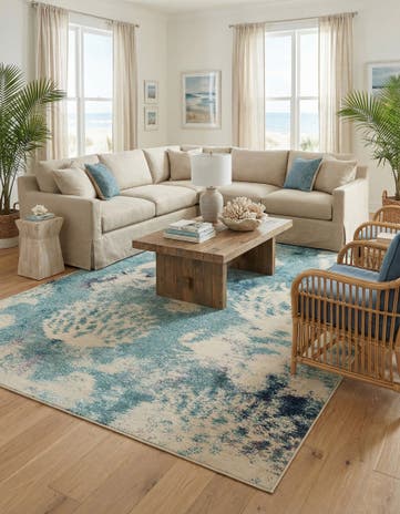 10' x 14' 1 Washable Amalfi Rug