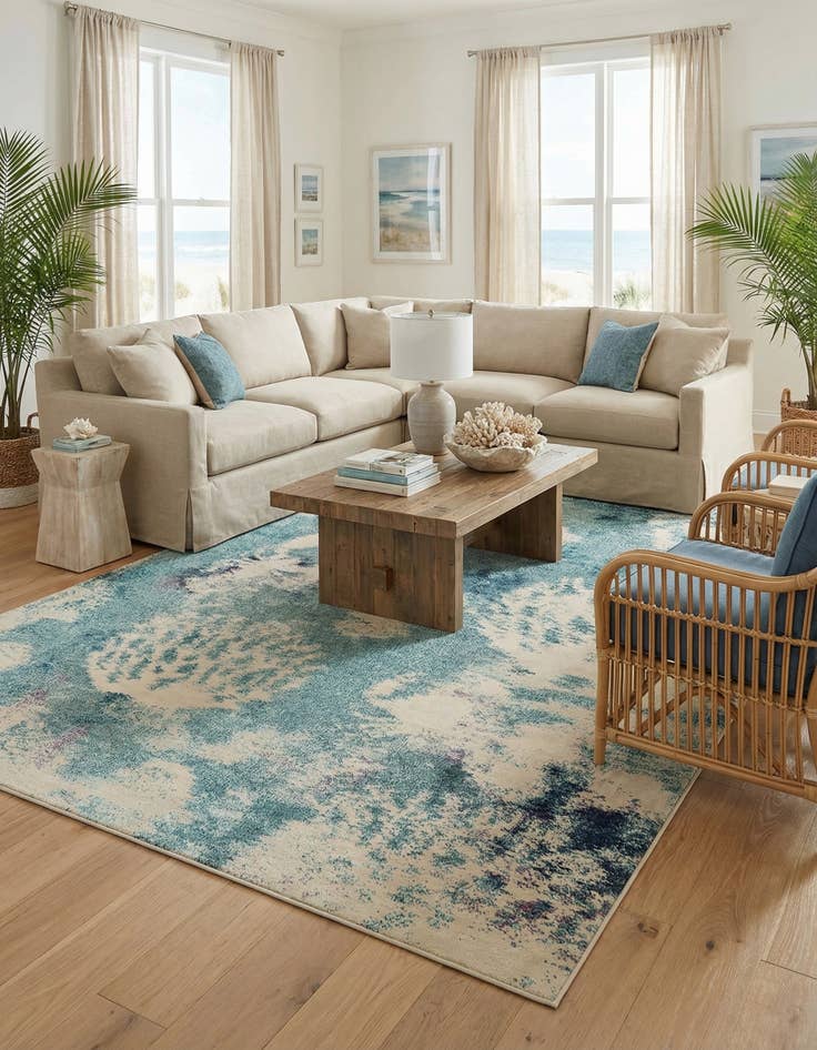 Detail image of 10' x 14' 1  Washable Capri Rug