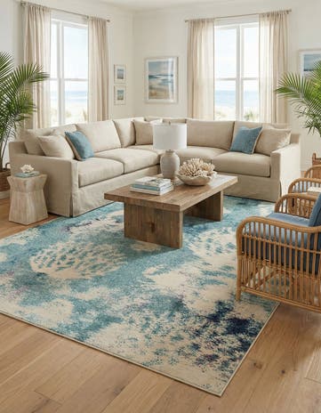 10' x 14' 1 Washable Amalfi Rug