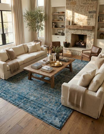 8' 8 x 12' 3 Hand Knotted Ultra Vintage Persian Wool Rug