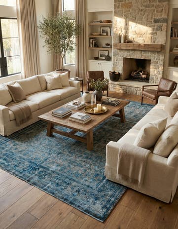 8' 8 x 12' 3 Hand Knotted Ultra Vintage Persian Wool Rug