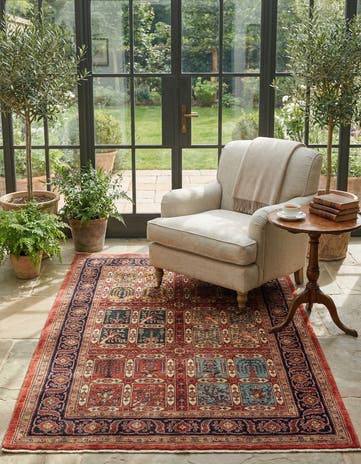 4' 7 x 6' 5 Luribaft Wool Rug
