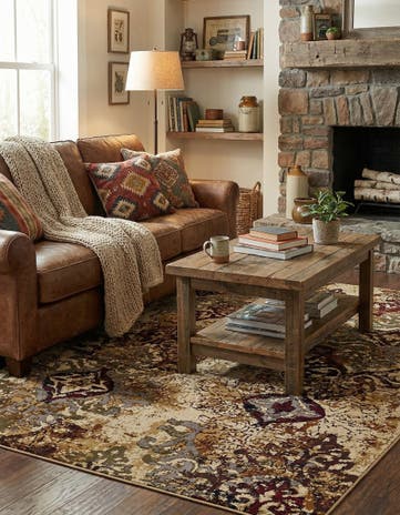 Beige Cafe Rug