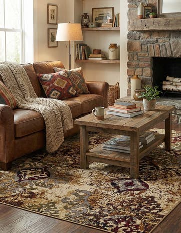 Beige Cafe Rug