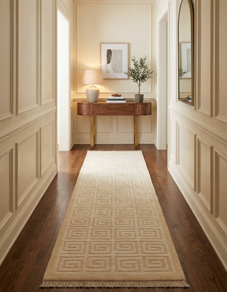 Detail image of  2' 10 x 9' 10  Hand Knotted Darya Wool Runner Rug