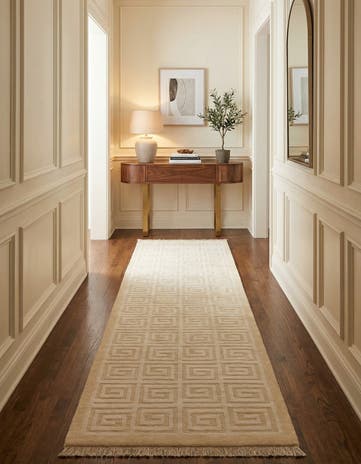 2' 10 x 9' 10 Hand Knotted Darya Wool Runner Rug