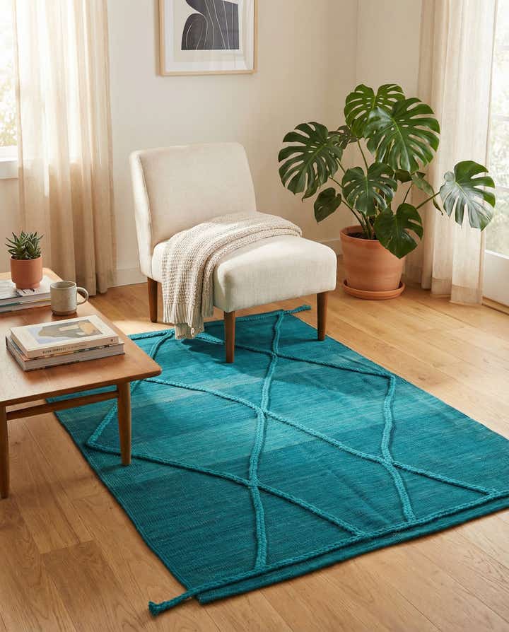 3' 6 x 5' Hand Knotted Moroccan Wool Rug