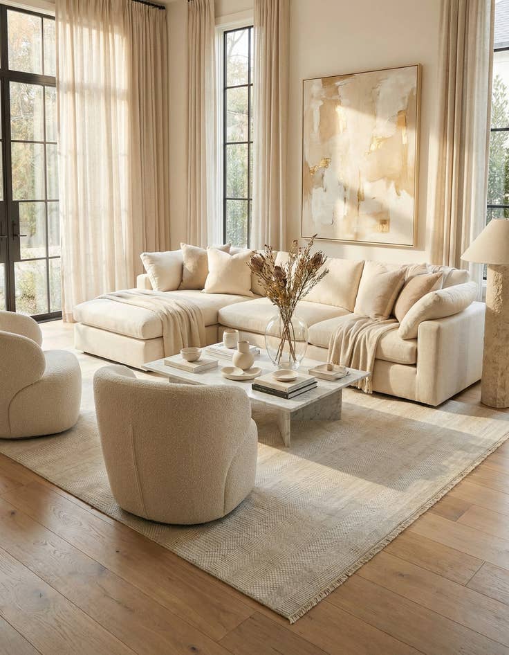 Detail image of  7' 10 x 9' 11 Kamla Wool Rug