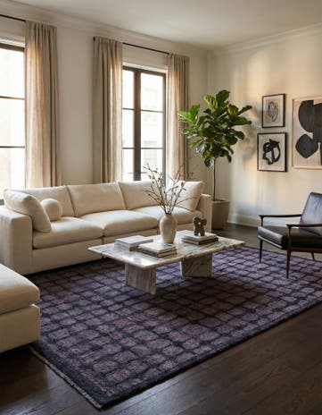 6' 6 x 9' 5 Hand Knotted Darya Wool Rug