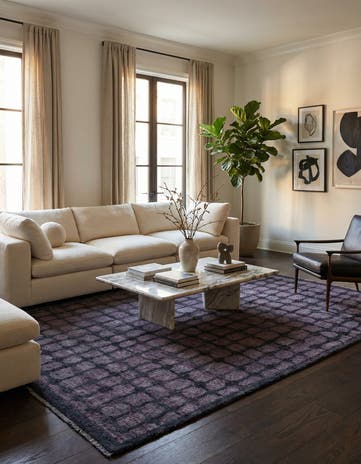 6' 6 x 9' 5 Hand Knotted Darya Wool Rug