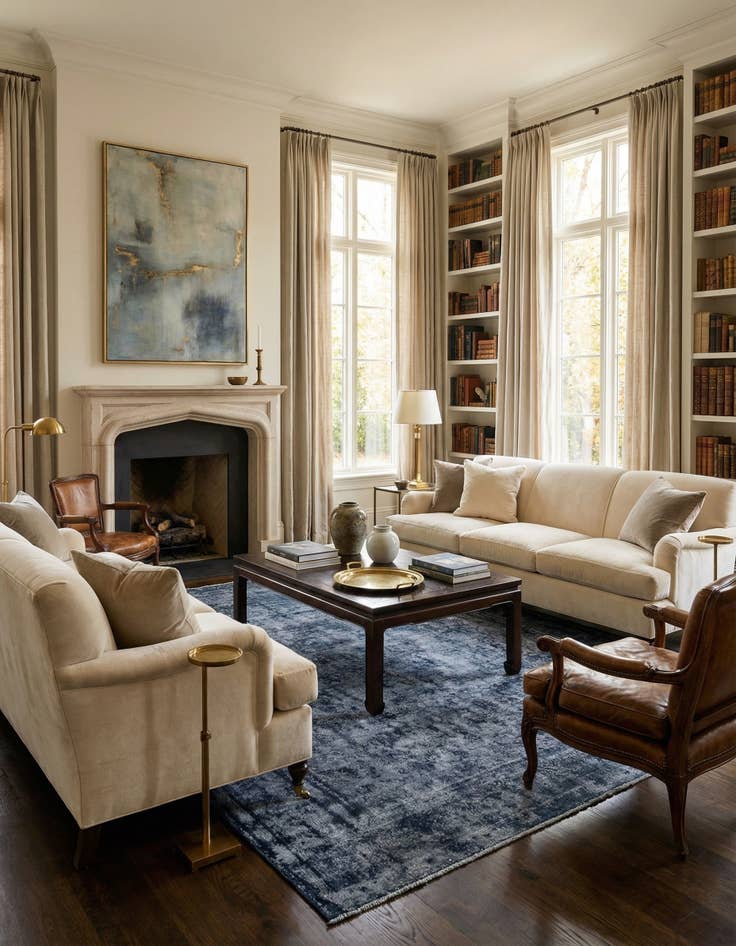 Detail image of 9' 5 x 12' 6 Vintage Royal Wool Rug