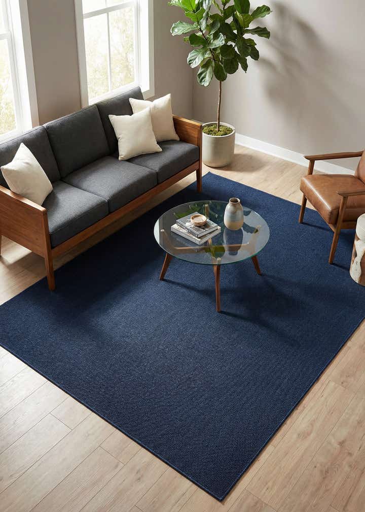 7' 10 x 10' Easy-Clean Solid Indoor / Outdoor Rug
