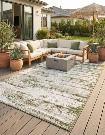 10' x 14' Easy-Clean Modern Indoor / Outdoor Rug