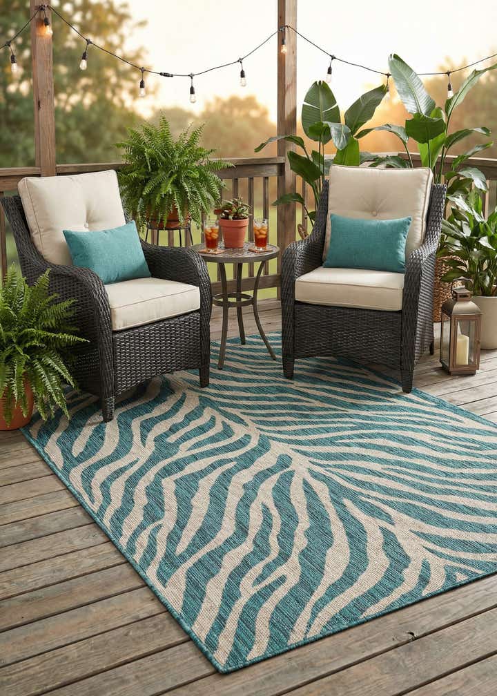 4' x 6' Easy-Clean Safari Indoor / Outdoor Rug