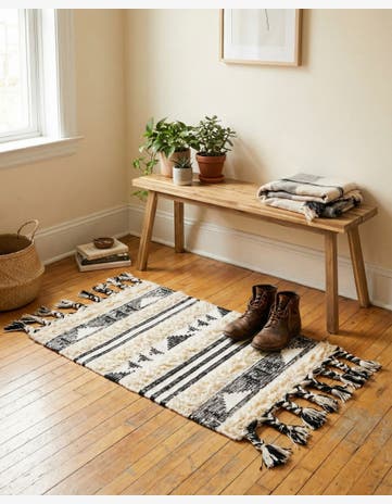 Charcoal Hand Woven Arizona Wool Rug