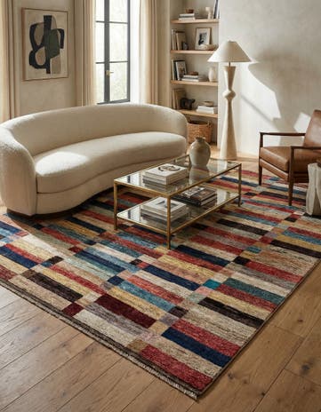 8' 10 x 9' 11 Hand Knotted Darya Wool Rug