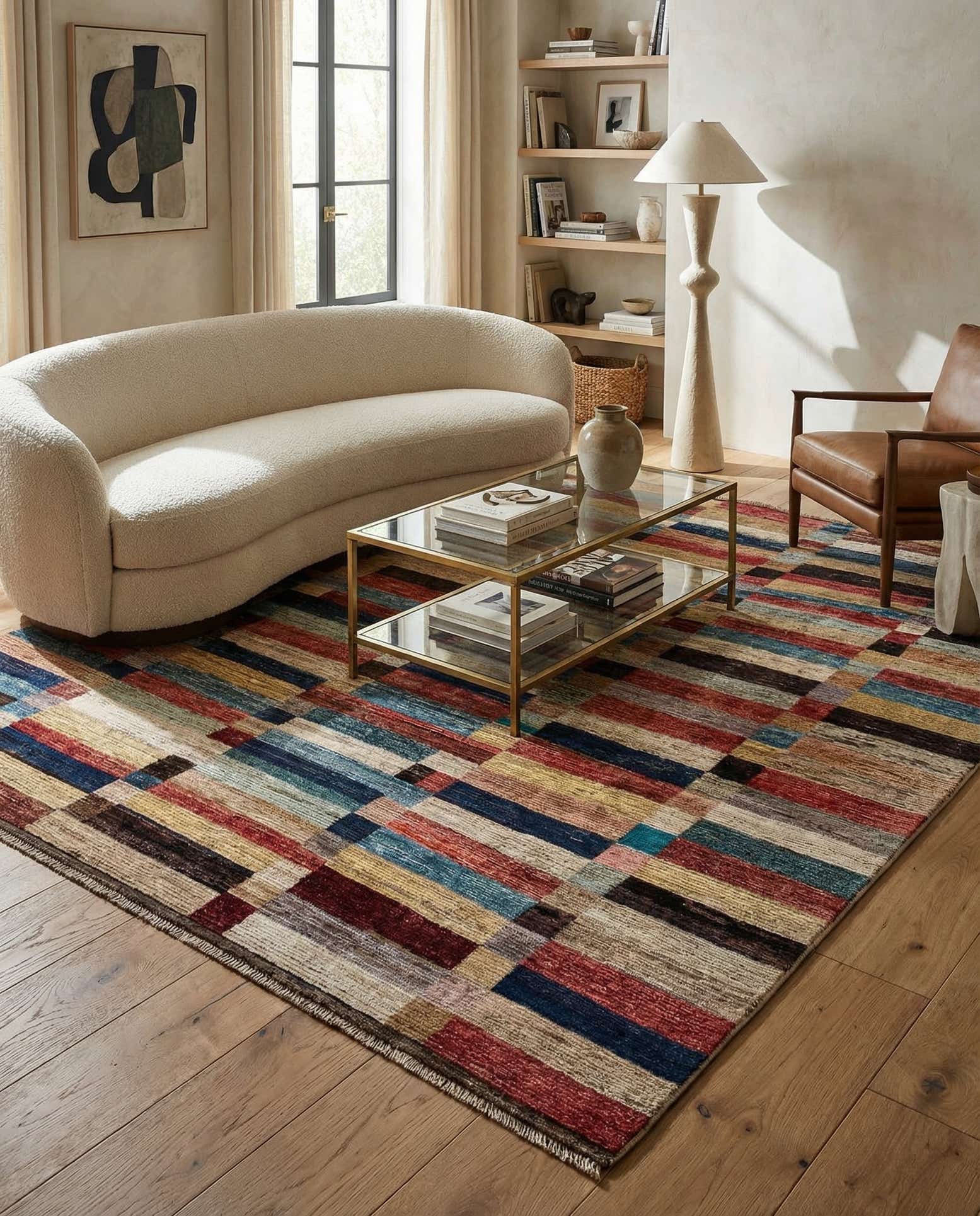 8' 10 x 9' 11 Hand Knotted Darya Wool Rug