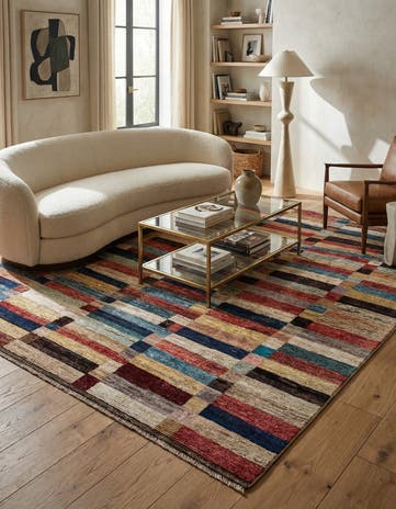 8' 10 x 9' 11 Hand Knotted Darya Wool Rug