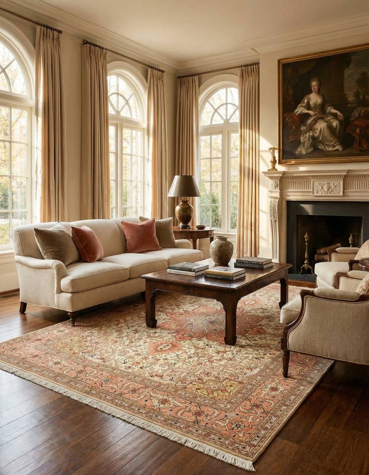 Detail image of 4' 11 x 6' 9 Tabriz Rug