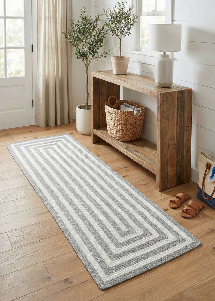 2' x 6' 1 Easy-Clean Eco Verse Washable Indoor / Outdoor Runner Rug