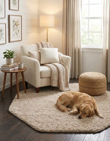 6' x 6' Everyday Shag Octagon Rug