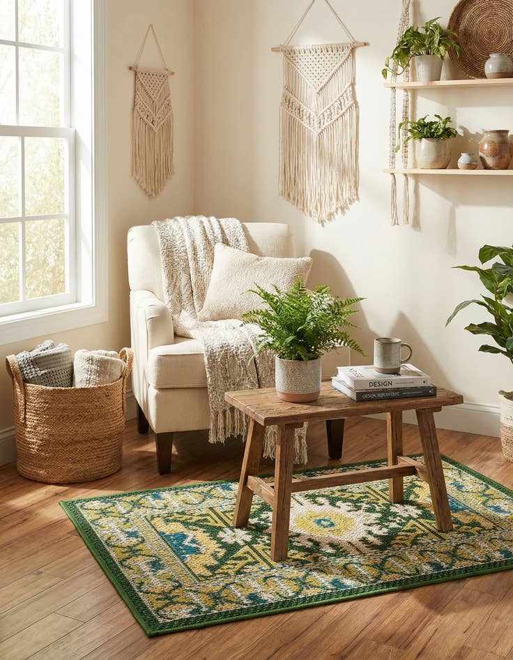 Detail image of  2' x 3'  Washable Baja Indoor / Outdoor Rug