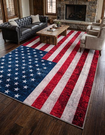 9' x 12' USA The Flag Collection Rug