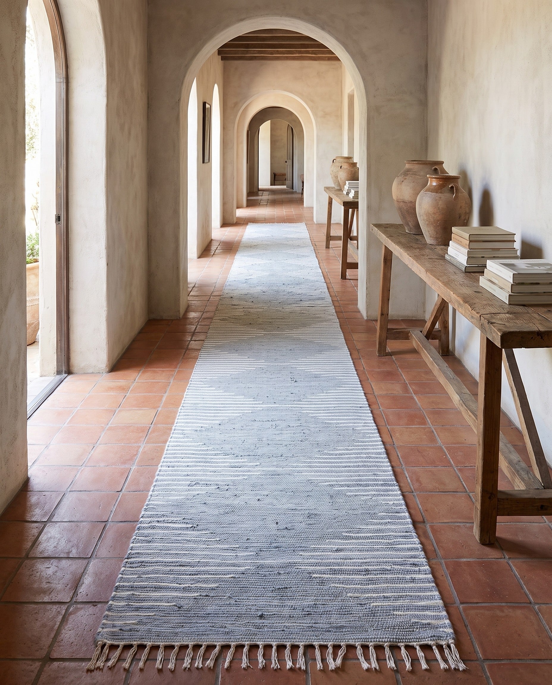 2' 11 x 16' 1 Hand Woven Chindi Cotton Runner Rug