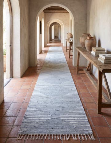 2' 11 x 16' 1 Hand Woven Chindi Cotton Runner Rug