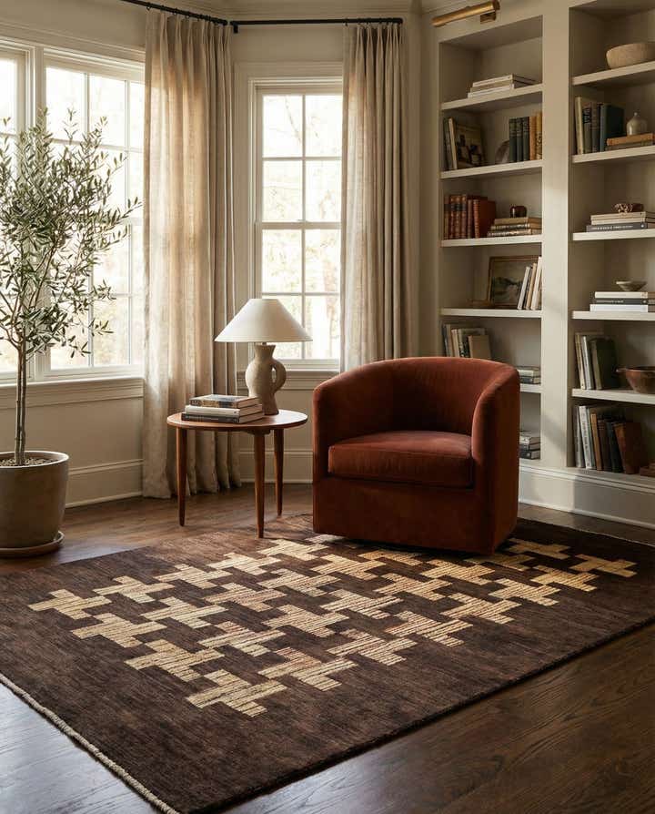 6' x 8' 8 Hand Knotted Kashkuli Gabbeh Wool Rug