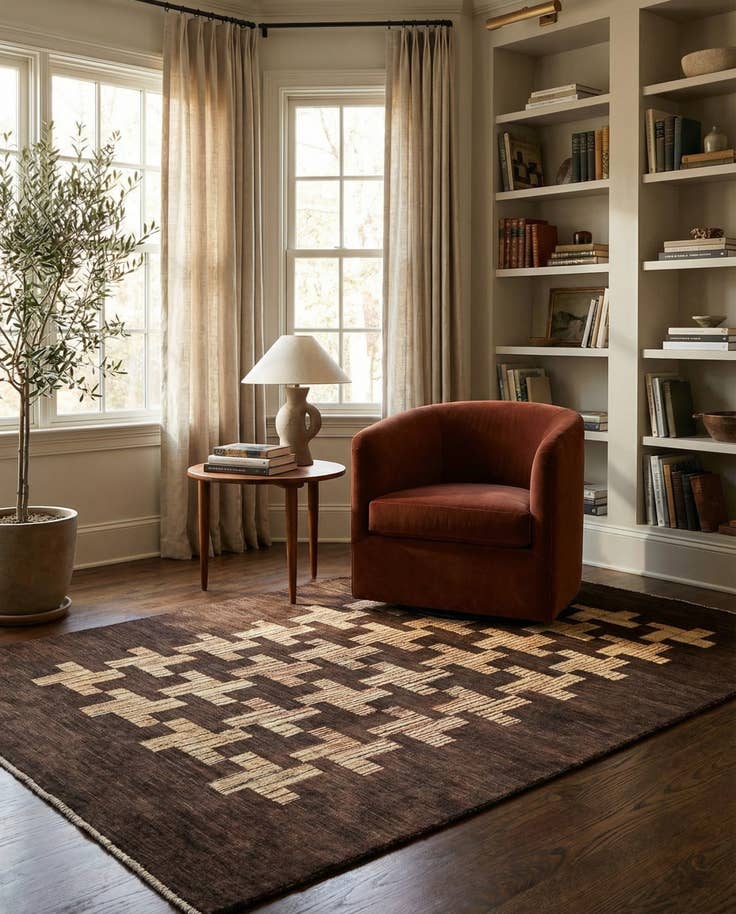 Detail image of 6' x 8' 8 Hand Knotted Kashkuli Gabbeh Wool Rug