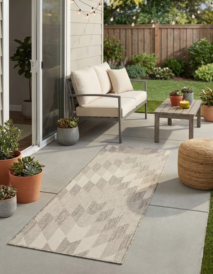 2' x 6' Easy-Clean Modern Indoor / Outdoor...