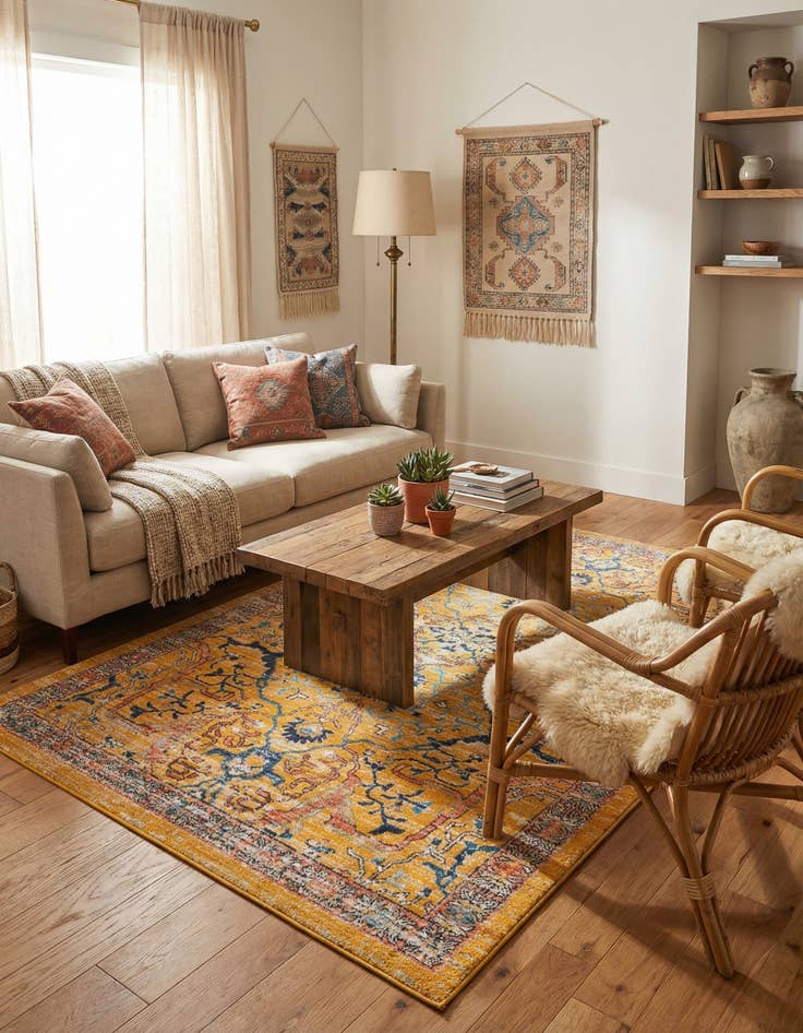 Detail image of 5' 3 x 8' Lola Rug