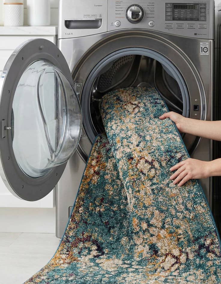 Detail image of  2' 7 x 10'  Washable Carnevale Runner Rug