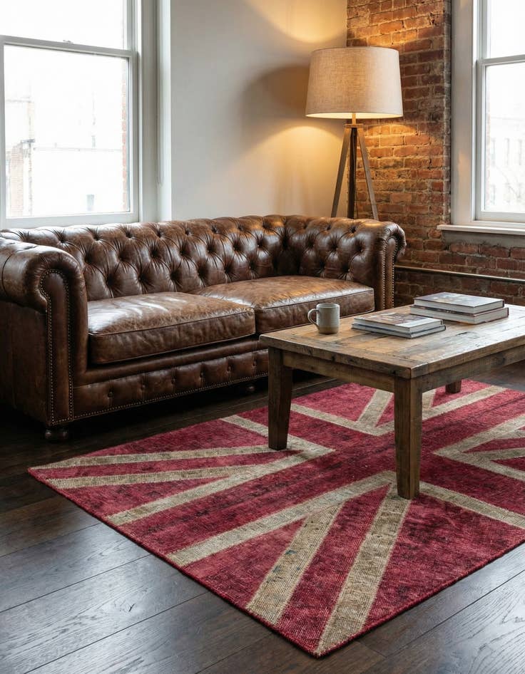 Detail image of 4' x 5' 10  Hand Knotted Ultra Vintage Persian Wool Rug