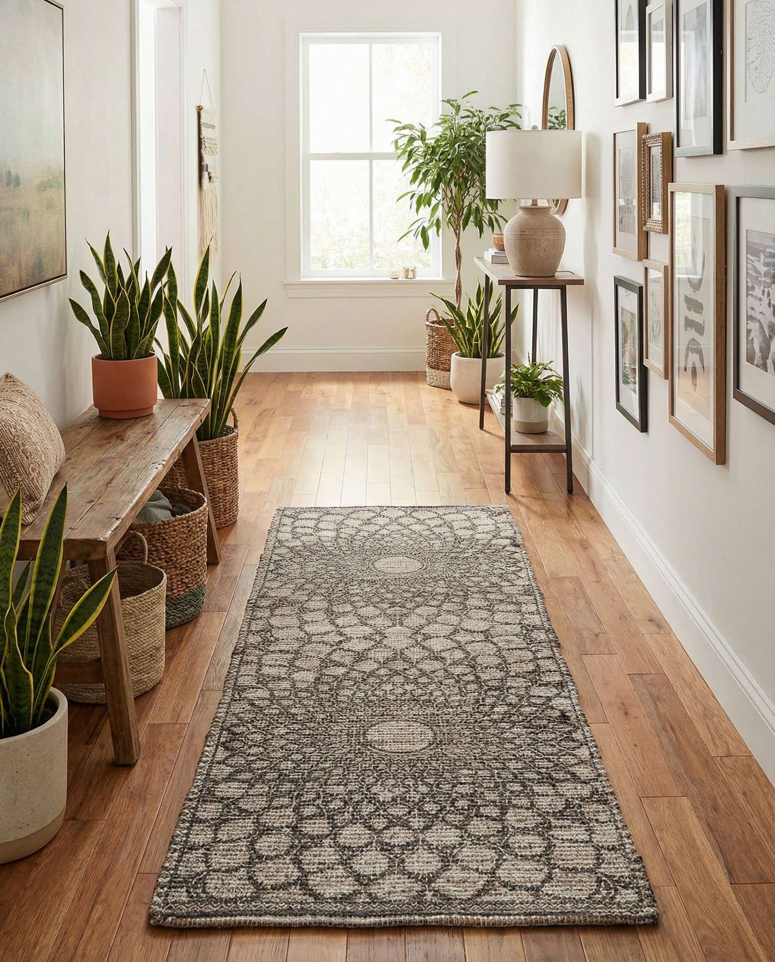 2' 2 x 6' 1 Hand Woven Chenille Jute Runner Rug