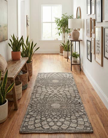 2' 2 x 6' 1 Hand Woven Chenille Jute Runner Rug