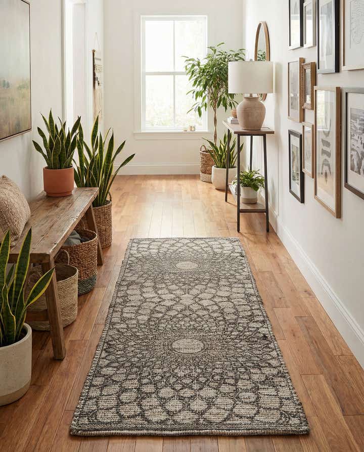 2' 2 x 6' 1 Hand Woven Chenille Jute Runner Rug
