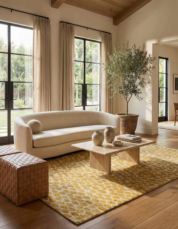 Detail image of  5' x 8' 1  Hand Knotted Moroccan Wool Rug