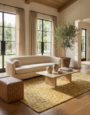 5' x 8' 1 Hand Knotted Moroccan Wool Rug