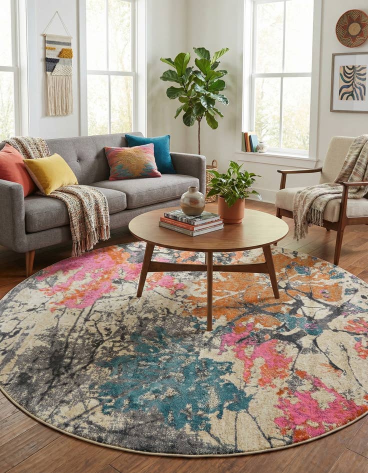 Detail image of 8' x 8' Aria Round Rug