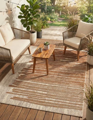 5' x 7' Easy-Clean Modern Indoor / Outdoor Rug