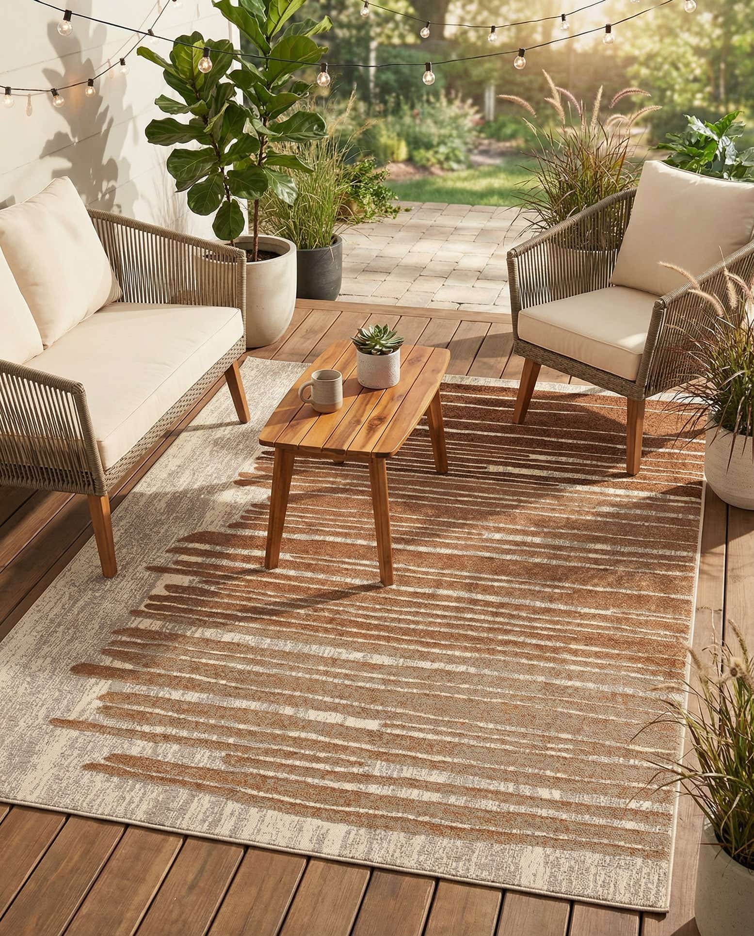 155cm x 215cm Leicht zu reinigen Modern Innen- / Aussenbereich Teppich