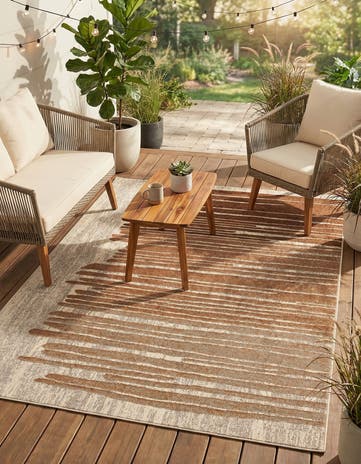 5' x 7' Easy-Clean Modern Indoor / Outdoor Rug