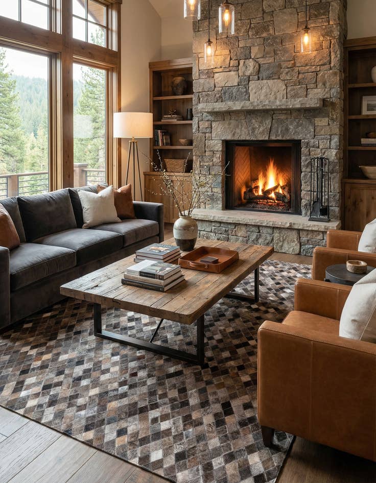 Detail image of 5' x 8' Cowhide Rug