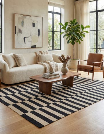 5' 8 x 7' 11 Hand Woven Kilim Modern Wool Rug