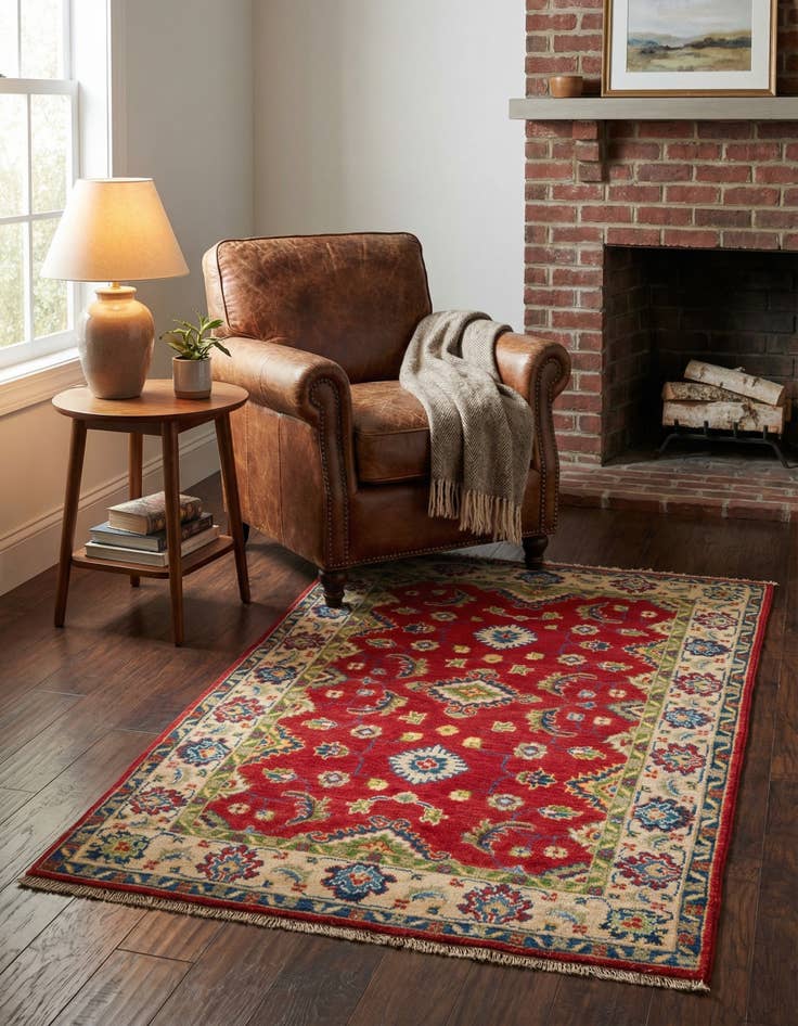 Detail image of 3' x 5' 2  Hand Knotted Kazak Rug