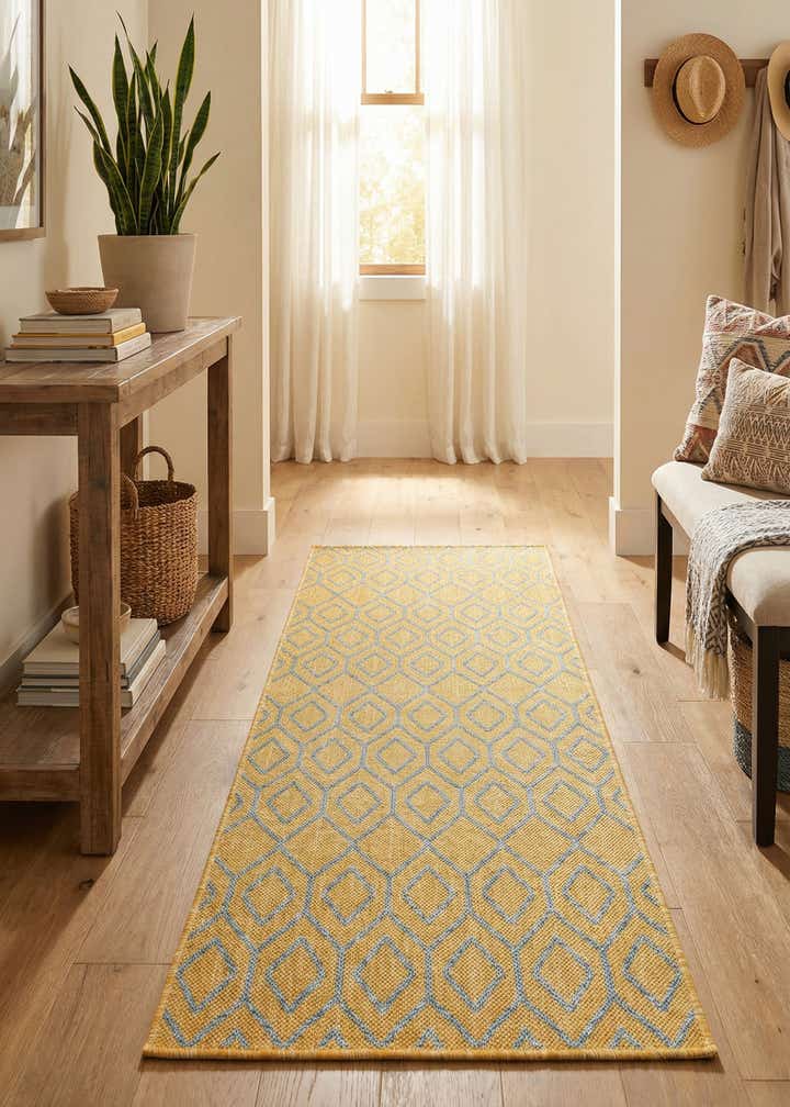 2' x 6' Easy-Clean Jill Zarin Turks and Caicos Indoor / Outdoor Runner Rug
