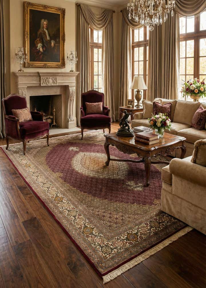 6' 7 x 10' Tabriz Mahi Rug