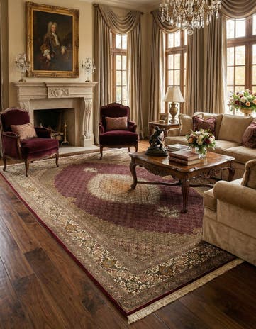 6' 7 x 10' Tabriz Mahi Rug
